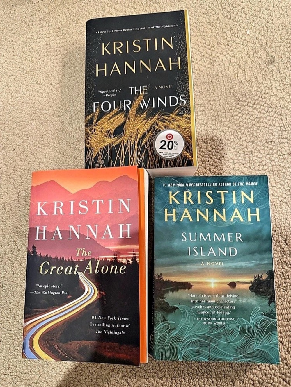 Kristin Hannah Novel Bundle: The Great Alone, The Four Winds, and Summer Island